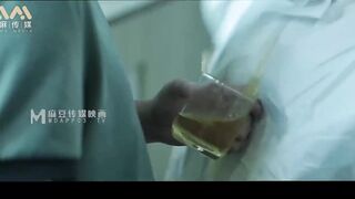 A nympho Asian doctor offers to get screwed by her patients for sanitary passes –